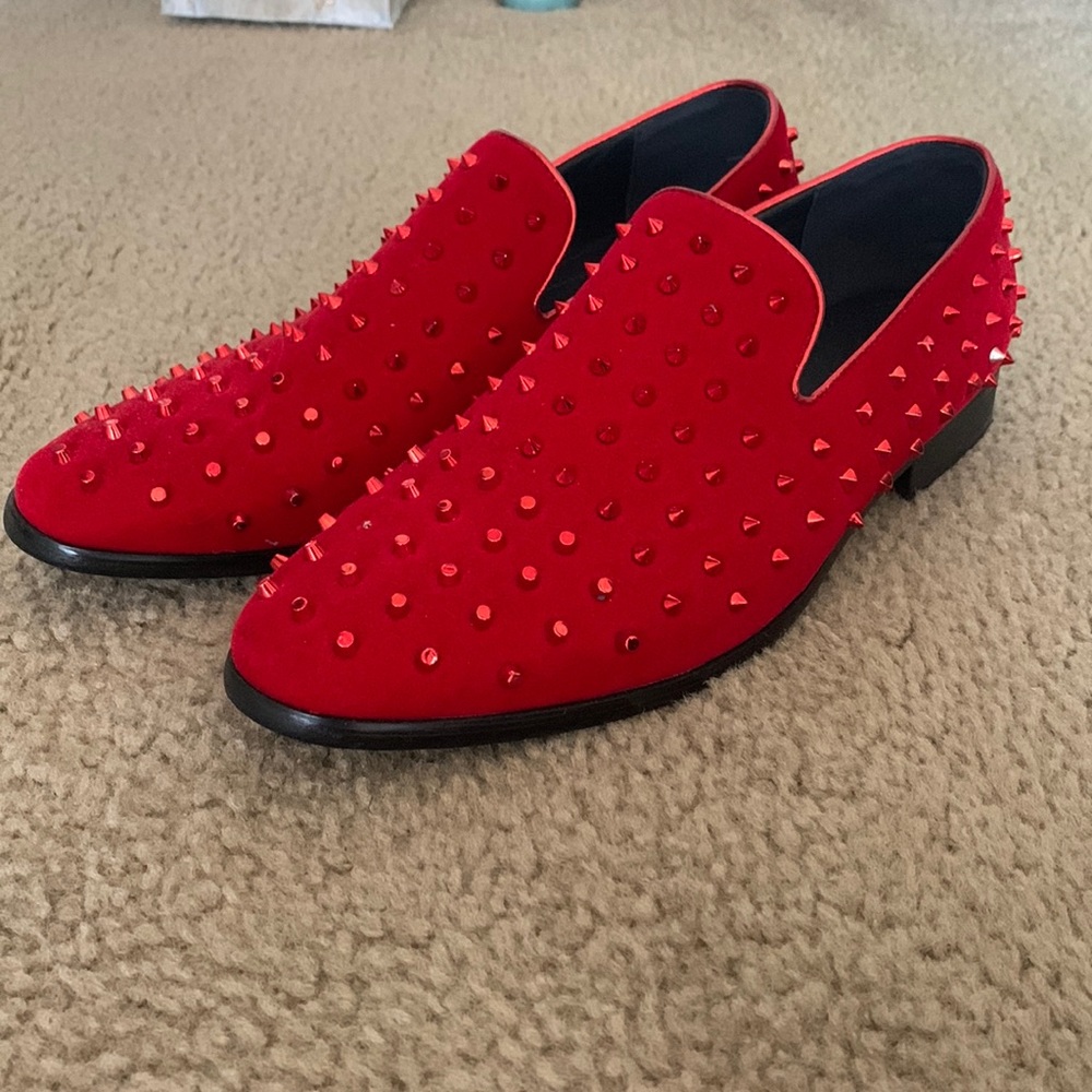 Red Spike shoes only worn once size 11